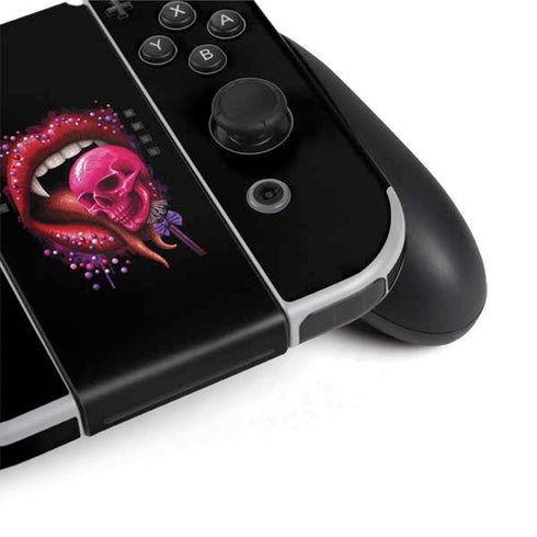 Vampire Skull Lollypop by Sarah Richter Nintendo Switch OLED (2021) Skin
